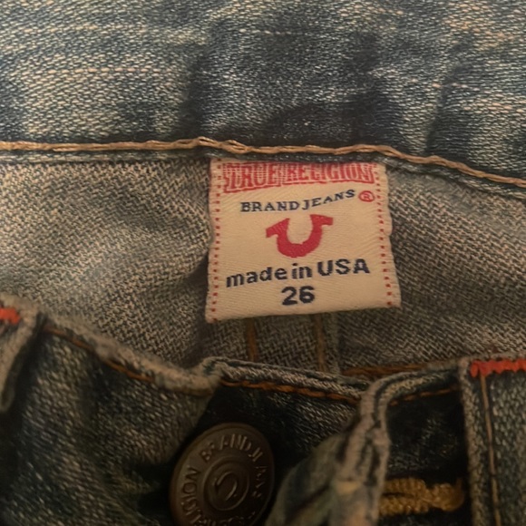 True Religion Jeans size 26. About a 4 - Picture 2 of 6